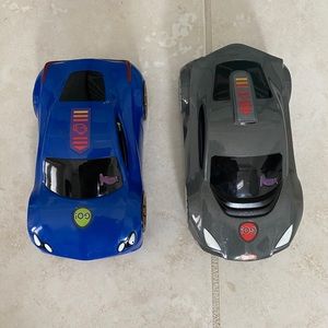 Set of Two Battery Operated Race Cars